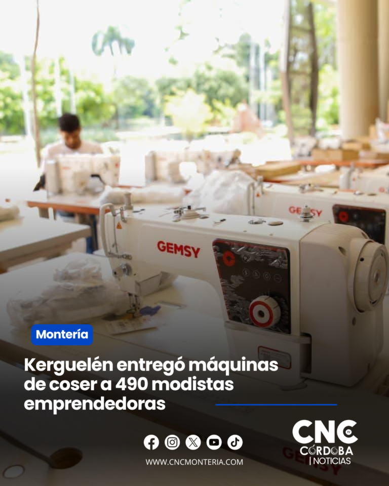 Kerguelén entregó máquinas de coser a 429 modistas emprendedoras