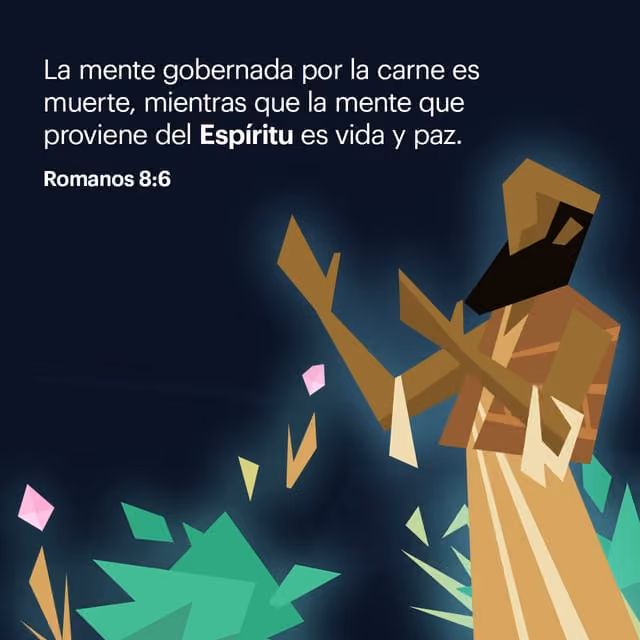 #LaPalabraDeDios || Porque el ocuparse de la carne es muerte, pero el ocuparse del Espíritu es vida y paz.