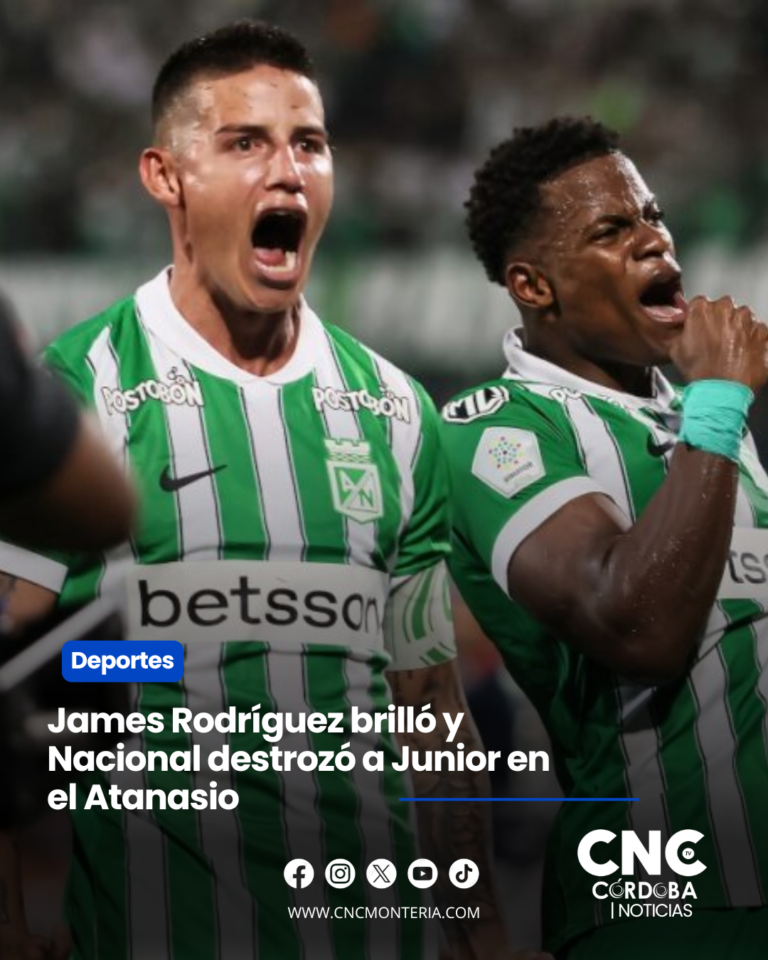 ¡Magia y fútbol puro! James Rodríguez brilló con Nacional en una noche mágica y destrozó al Junior en la Liga